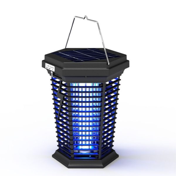 Solar Power Garden Lamp, USB Rechargeable Camping Lamp Fixtures Built in a Battery
